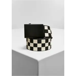 Cinturones de lona a cuadros y lisos Urban Classics (x2) image-1