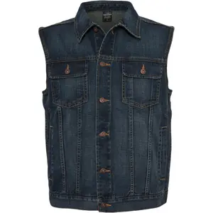 Sleeveless denim jacket large sizes Urban Classics image-0