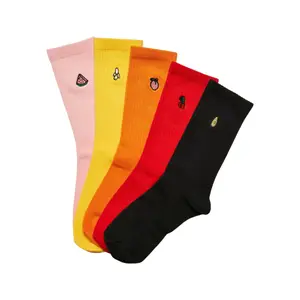 Lot of 5 pairs of socks Urban Classics Fruit Embroidery image-0