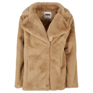 Abrigo de mujer Urban Classics Lapel Teddy GT