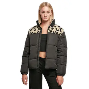 Mixed sherpa jacket for women Urban Classics AOP Sherpa image-1