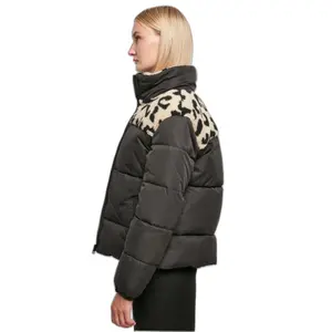 Mixed sherpa jacket for women Urban Classics AOP Sherpa image-5