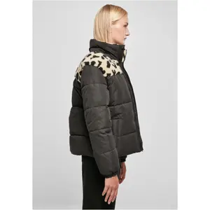 Mixed sherpa jacket for women Urban Classics AOP Sherpa image-6