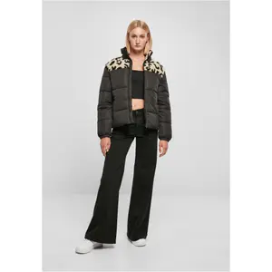 Mixed sherpa jacket for women Urban Classics AOP Sherpa image-2