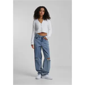 Dames short cardigan met veren Urban Classics image-1