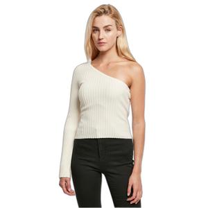 Pullover court tricot côtelé à une manche femme Urban Classics image-2