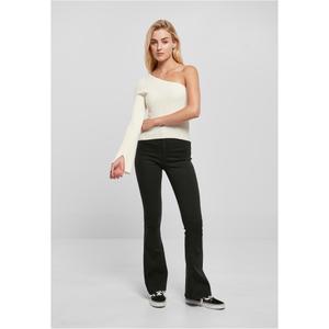 Pullover court tricot côtelé à une manche femme Urban Classics image-3