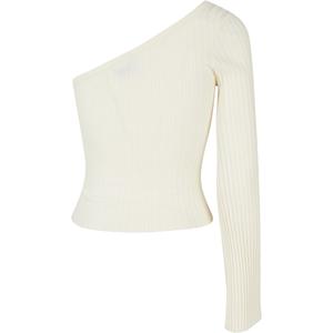 Pullover court tricot côtelé à une manche femme Urban Classics image-1