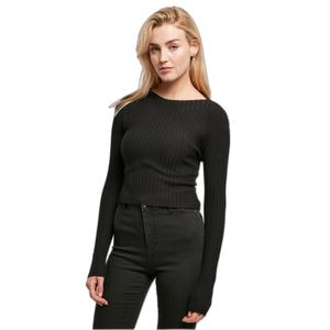 Pullover court tricot côtelé à dos torsadé femme Urban Classics image-2