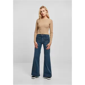 Pullover court tricot côtelé à dos torsadé femme Urban Classics image-3