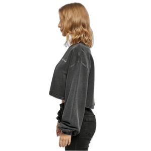 Sweatshirt col rong court éponge à petites broderies femme Urban Classics image-5