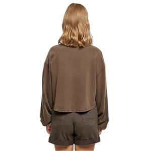 Sweatshirt col rong court éponge à petites broderies femme Urban Classics image-4