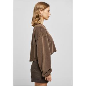 Sweatshirt col rong court éponge à petites broderies femme Urban Classics image-6