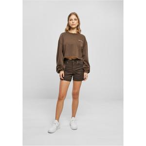 Sweatshirt col rong court éponge à petites broderies femme Urban Classics image-3