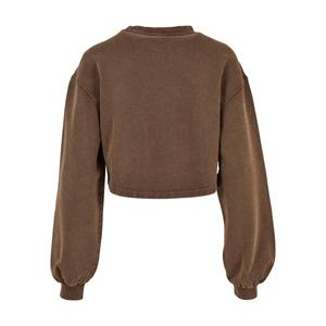 Sweatshirt col rong court éponge à petites broderies femme Urban Classics image-1