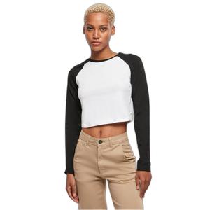 Långärmad T-shirt i ekologisk gröda för damer Urban Classics Retro Baseball GT image-2