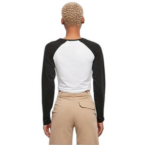 Långärmad T-shirt i ekologisk gröda för damer Urban Classics Retro Baseball GT image-4