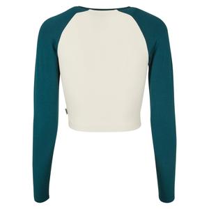 Långärmad T-shirt i ekologisk gröda för damer Urban Classics Retro Baseball image-1