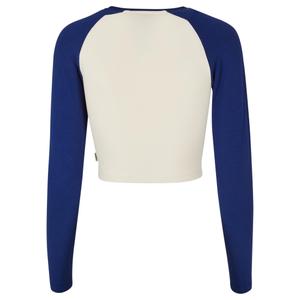 Långärmad T-shirt i ekologisk gröda för damer Urban Classics Retro Baseball GT image-3