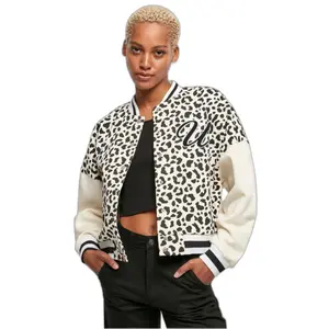 Casaco de tamanho excessivo para mulheres Urban Classics AOP College image-1