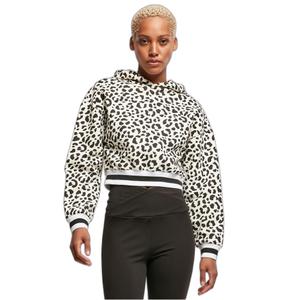 Sweat à capuche court femme Urban Classics AOP College image-2