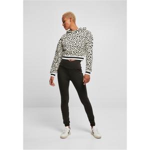 Sweat à capuche court femme Urban Classics AOP College image-1