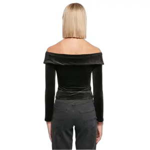 Corduroy bodysuit with long sleeves and bare shoulders for women Urban Classics GT image-4
