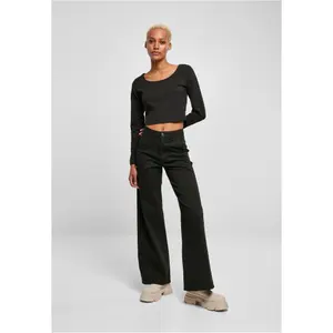 T-shirt crop manches longues femme Urban Classics Organic image-1