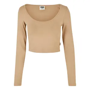 T-shirt crop manches longues femme Urban Classics Organic image-0