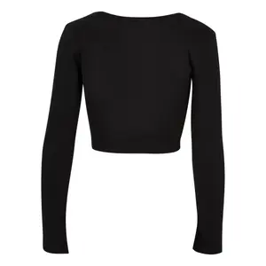 Crop-T-Shirt Langarm Corsage Frau Urban Classics image-3