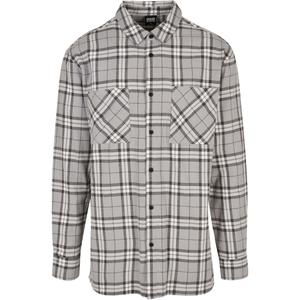 Skjorta Urban Classics Long Oversized Grey Check GT