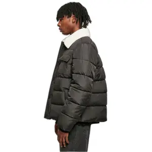 Sherpa collarPuffer Jacket Urban Classics image-5