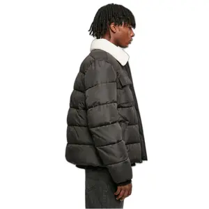 Sherpa collarPuffer Jacket Urban Classics image-6