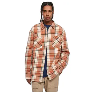 Langes kariertes Oversize-Hemd Urban Classics Leaves image-2