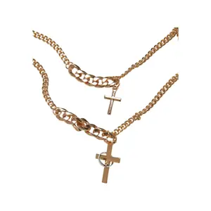 Women's necklace Urban Classics Various Chain Cross image-1