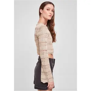 Pullover crop tricot au crochet femme Urban Classics image-6