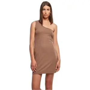 One-shoulder ribbed dress for women Urban Classics image-2
