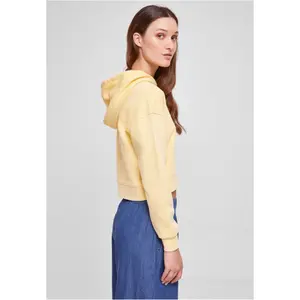 Kort luvtröja med broderade blommor, frotté, stora damstorlekar Urban Classics image-6