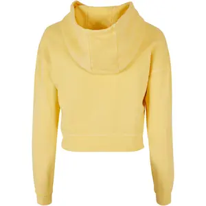 Kort luvtröja med broderade blommor, frotté, stora damstorlekar Urban Classics image-3