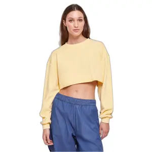 Sweatshirt crop brodé de fleurs grandes tailles femme Urban Classics image-2