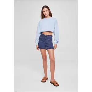 Sweatshirt crop brodé de fleurs grandes tailles femme Urban Classics image-3