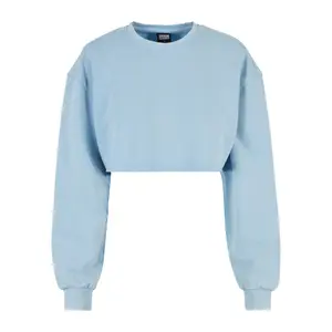 Sweatshirt crop brodé de fleurs grandes tailles femme Urban Classics image-0