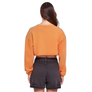 Sweatshirt crop brodé de fleurs grandes tailles femme Urban Classics image-4