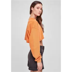 Sweatshirt crop brodé de fleurs grandes tailles femme Urban Classics image-6