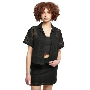 Women's shirt large sizes large sizes Urban Classics Crochet Lace