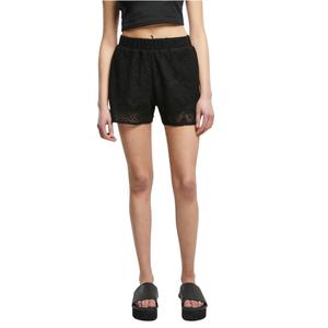 Damshorts i stora storlekar Urban Classics Crochet Lace