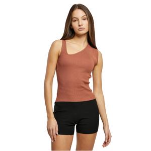 tb6024-04420-asymmetrical-knitted-tank-top-for-women-urban-classics-rib-terracotta