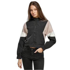 Short crumpled waterproof jacket 3 tones large size woman Urban Classics image-1