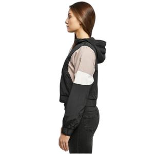 Short crumpled waterproof jacket 3 tones large size woman Urban Classics image-5