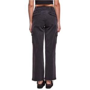 Trousers cargo droit taille haute en denim femme Urban Classics image-4